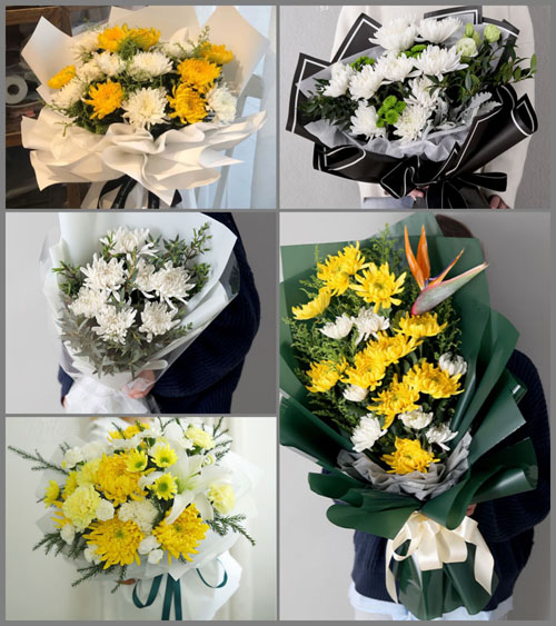 浙江省金华婺城区竹马乡白事花束代送